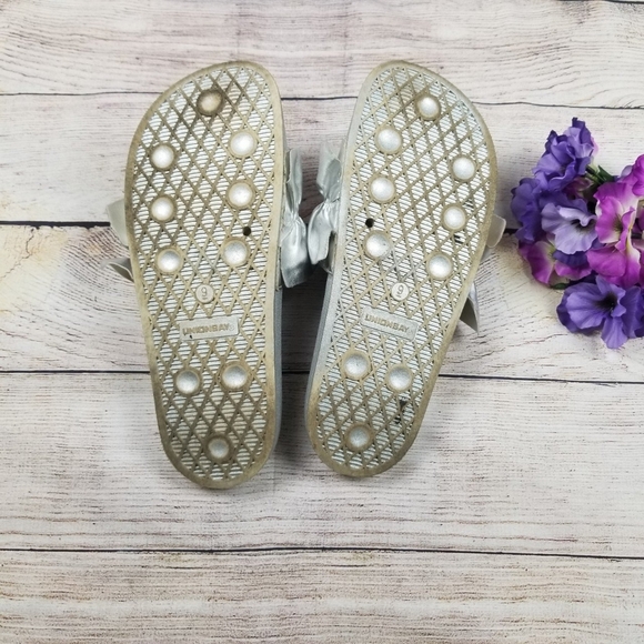 Silver Ruffle Sandals - Picture 4 of 4